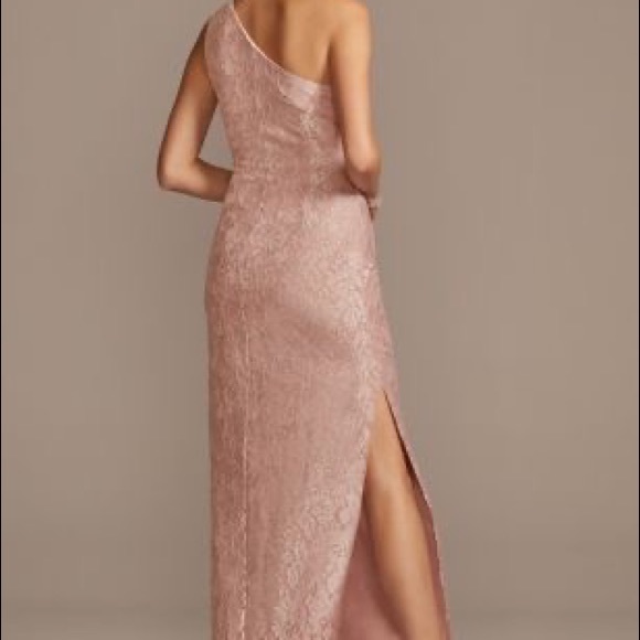 Sparkly Light Pink Lace Formal dress - Picture 3 of 10